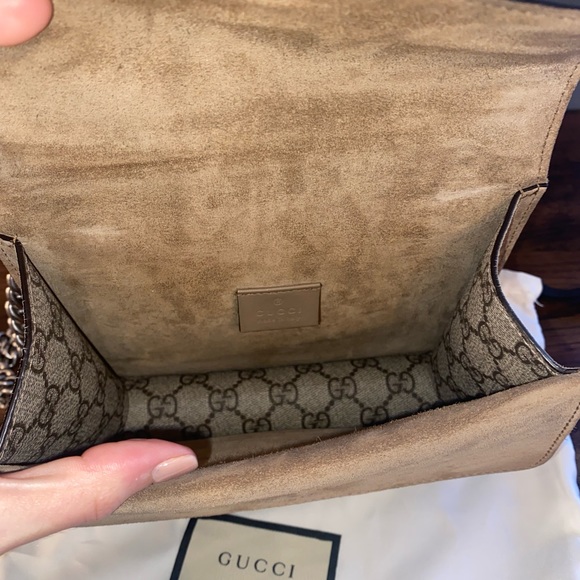 GG Supreme Monogram Mini Dionysus Shoulder Bag AUTHENTIC - Picture 9 of 15